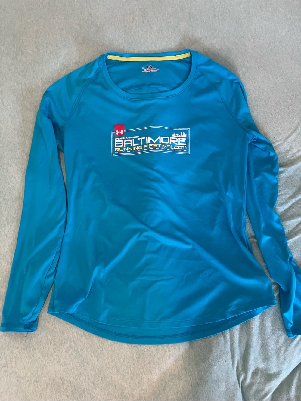 Under Armour Women’s Long Sleeve Running Top - Turquoise Blue